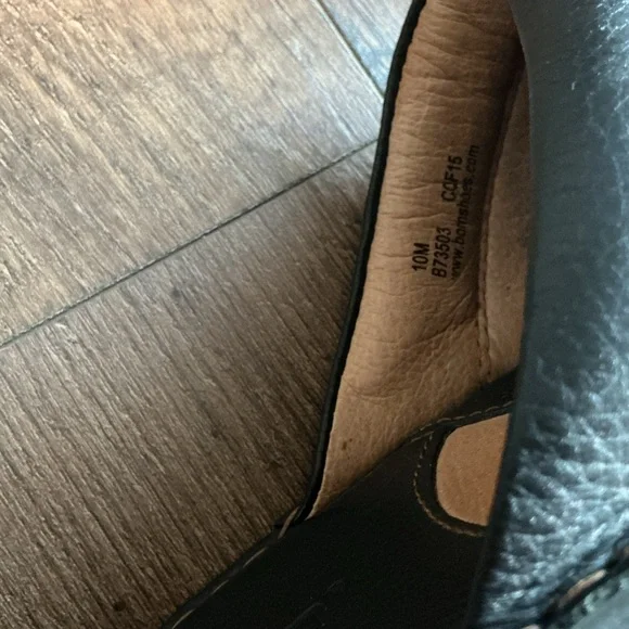 Born Black Leather Clog Mule Slip On Comfort Shoes Womens 10 M Eclectic Grandpa - Picture 7 of 8